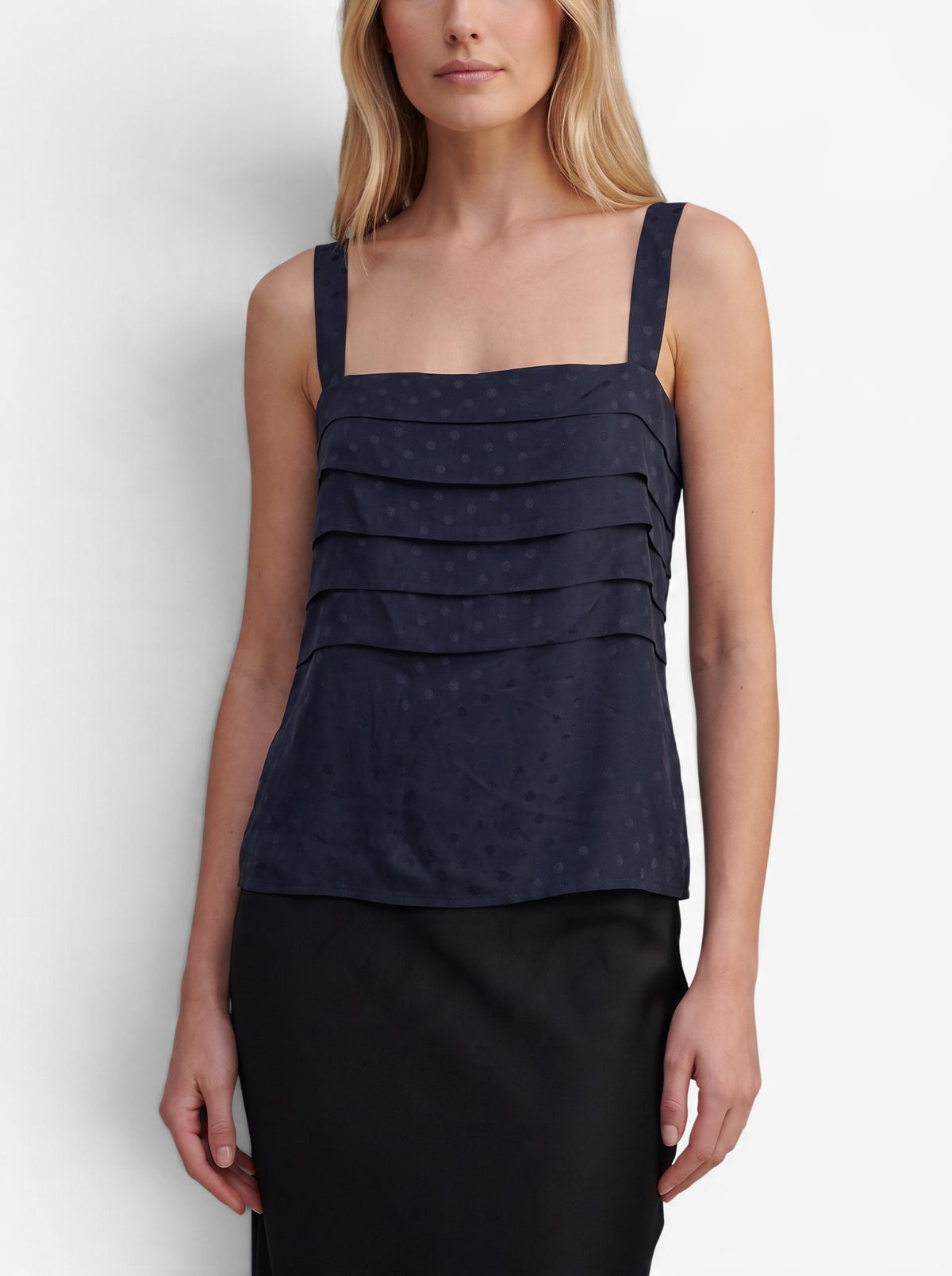 Louis Féraud Blue Silk Polka Dot Camisole Top W191026.14  Louis Feraud 