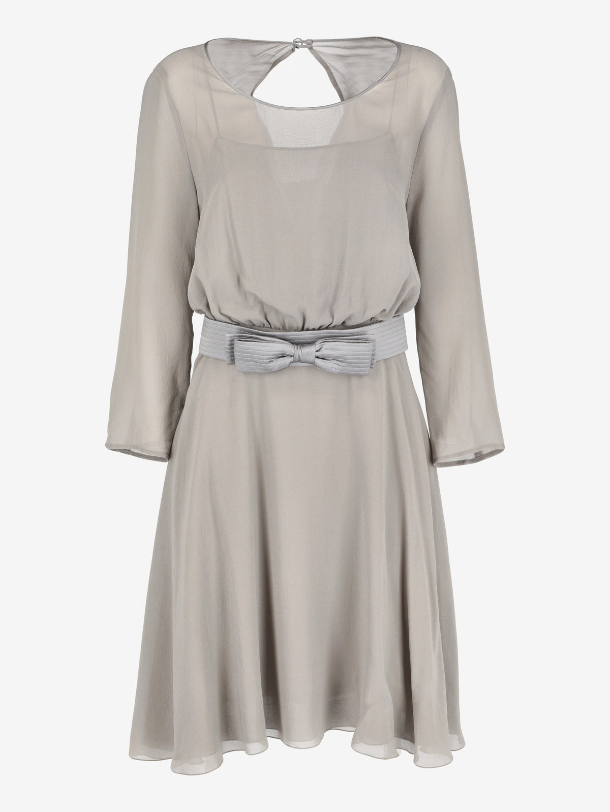 Louis Féraud Layered Midi Dress with Bow Belt W191026.34  Louis Feraud 