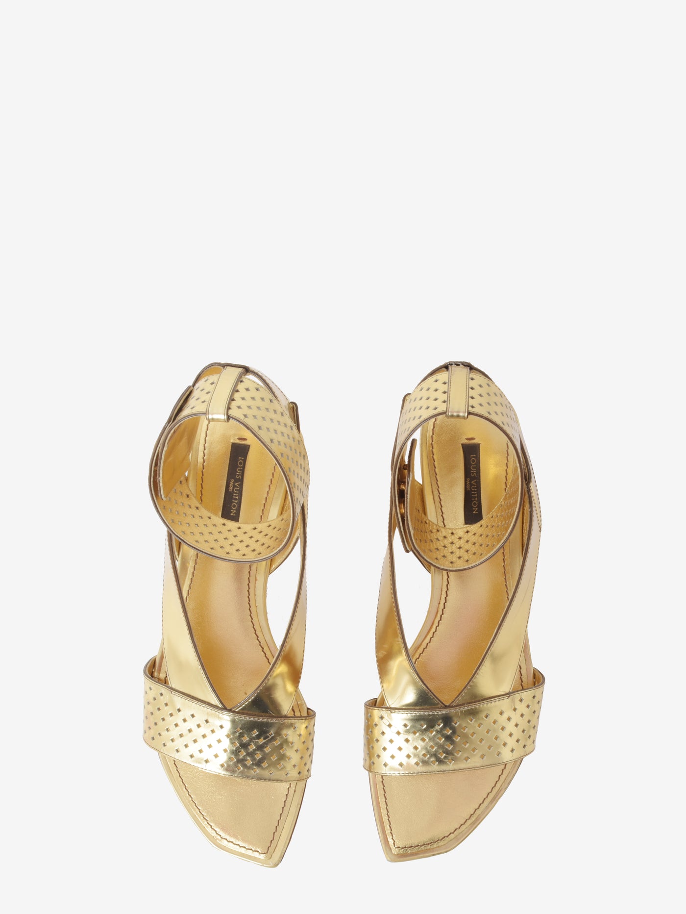 Louis Vuitton Gold Sandals