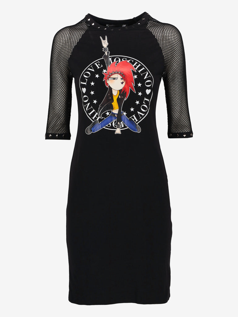 Love Moschino Graphic T-Shirt Dress CVB21.62.6  Love Moschino 