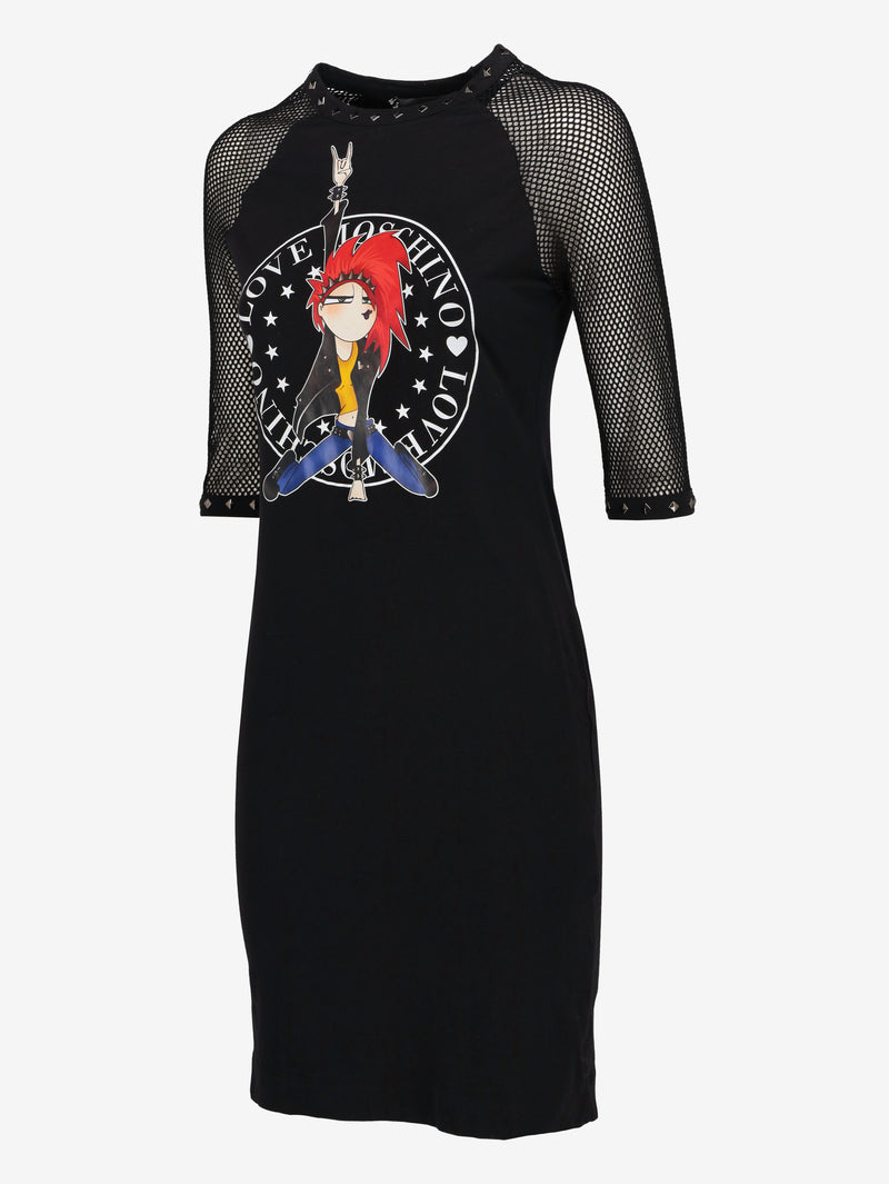Love Moschino Graphic T-Shirt Dress CVB21.62.6  Love Moschino 