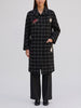Vintage Double-Breasted Checkered Coat with Patch Details CVM26.22.22  Vintage 