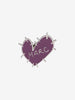 Marc Jacobs Purple Spiked Heart Brooch W191026.39  Marc Jacobs 
