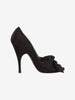 Marc Jacobs Black Satin Bow Mules W2926.49  Marc Jacobs 