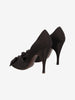 Marc Jacobs Black Satin Bow Mules W2926.49  Marc Jacobs 