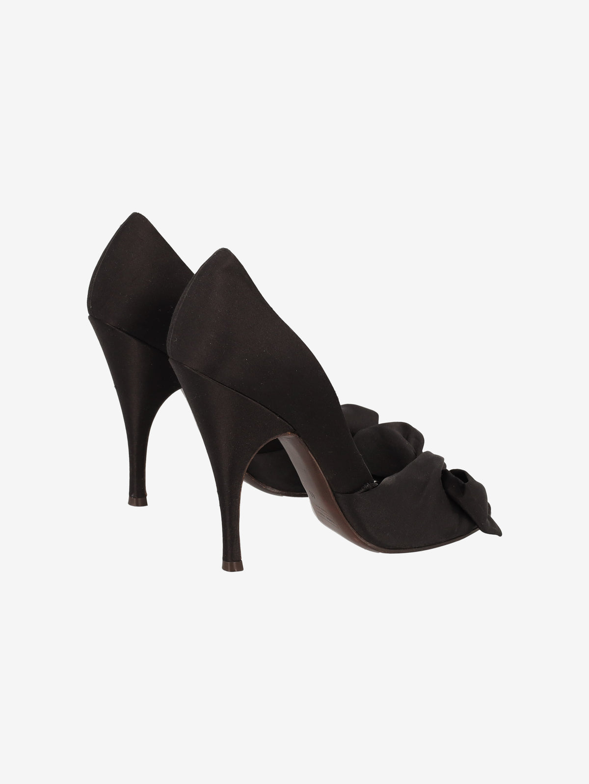 Marc Jacobs Black Satin Bow Mules W2926.49  Marc Jacobs 