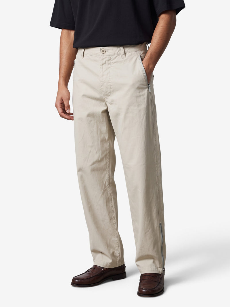 MM6 Maison Margiela Light Grey Cotton Trousers W051026.4  Margiela 