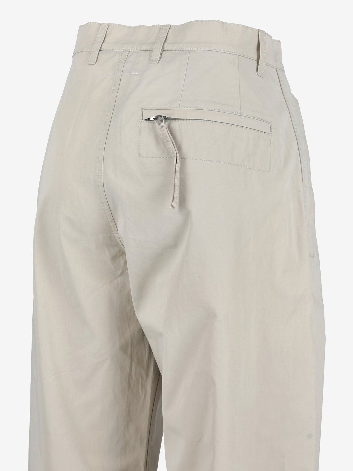 MM6 Maison Margiela Light Grey Cotton Trousers W051026.4  Margiela 