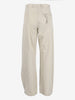 MM6 Maison Margiela Light Grey Cotton Trousers W051026.4  Margiela 