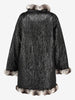 Mario Borsato Textured Coat with Faux Fur Inserts CVM26.6.32  Mario Borsato 