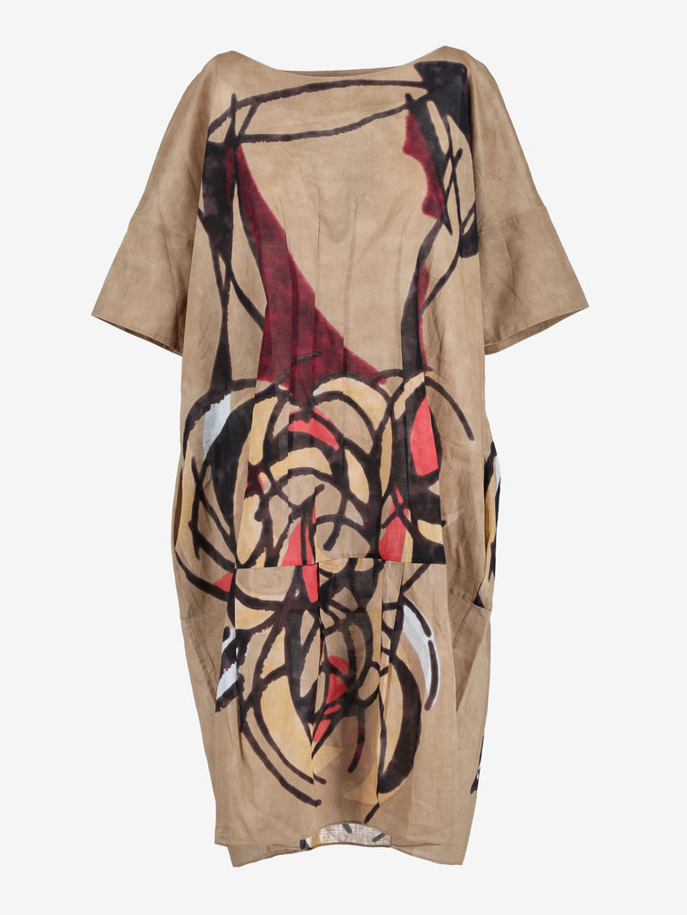 Marni Patterned Midi Dress - 00s