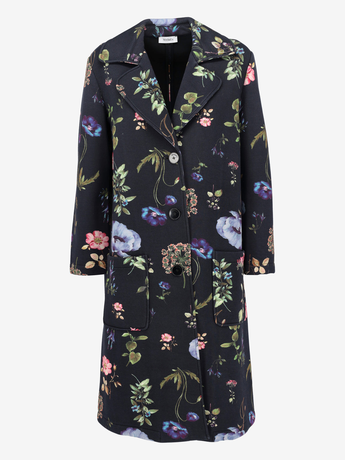 Max & Co. Vintage Floral Textured Long Coat CVM26.22.17  Max & Co 