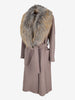 Max & Co. Wool Coat with Faux Fur Collar CVM26.22.9  Max & Co 