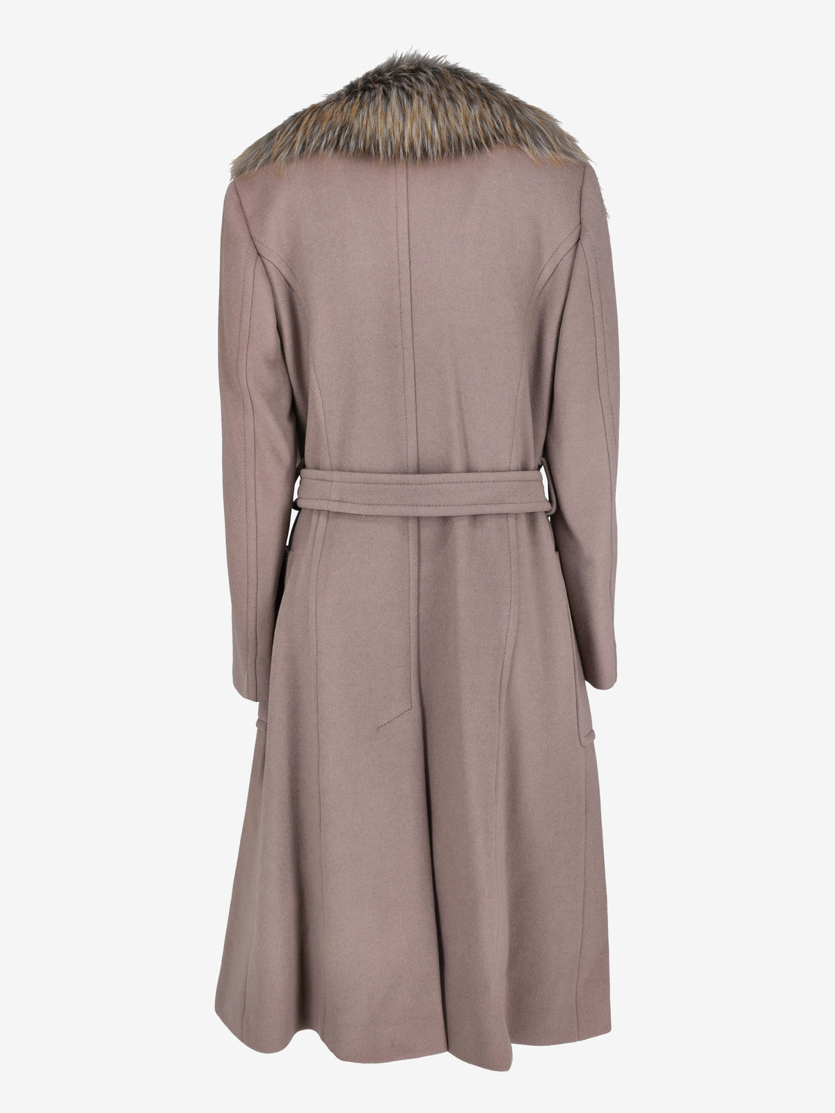 Max & Co. Wool Coat with Faux Fur Collar CVM26.22.9  Max & Co 