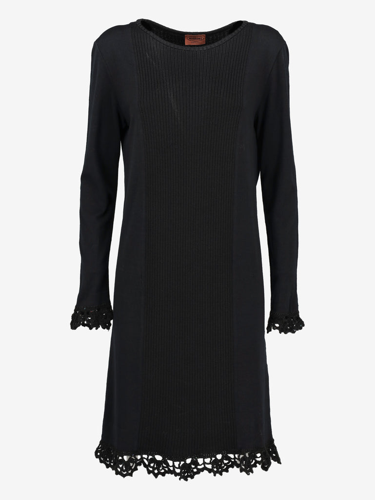 Missoni Wool Knitted Midi Dress with Crochet Details BR13224.2  Missoni 