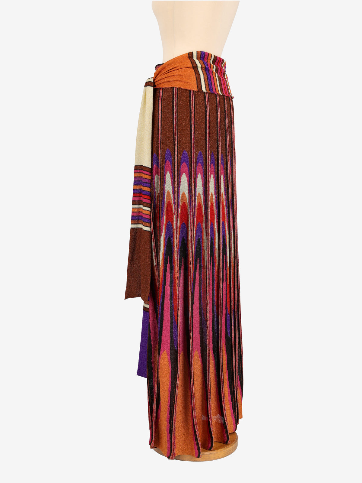 Missoni Maxi Skirt With Scarf - 90s