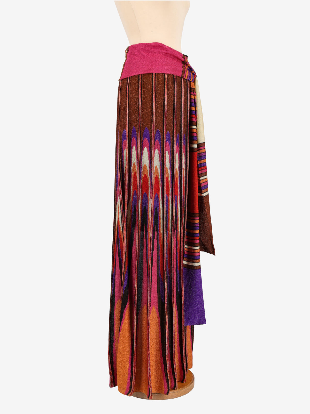 Gonna lunga Missoni con sciarpa - anni '90