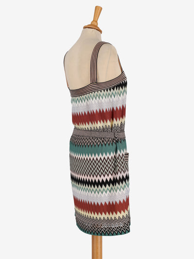 Missoni Knitted Mini Belted Dress - 80s