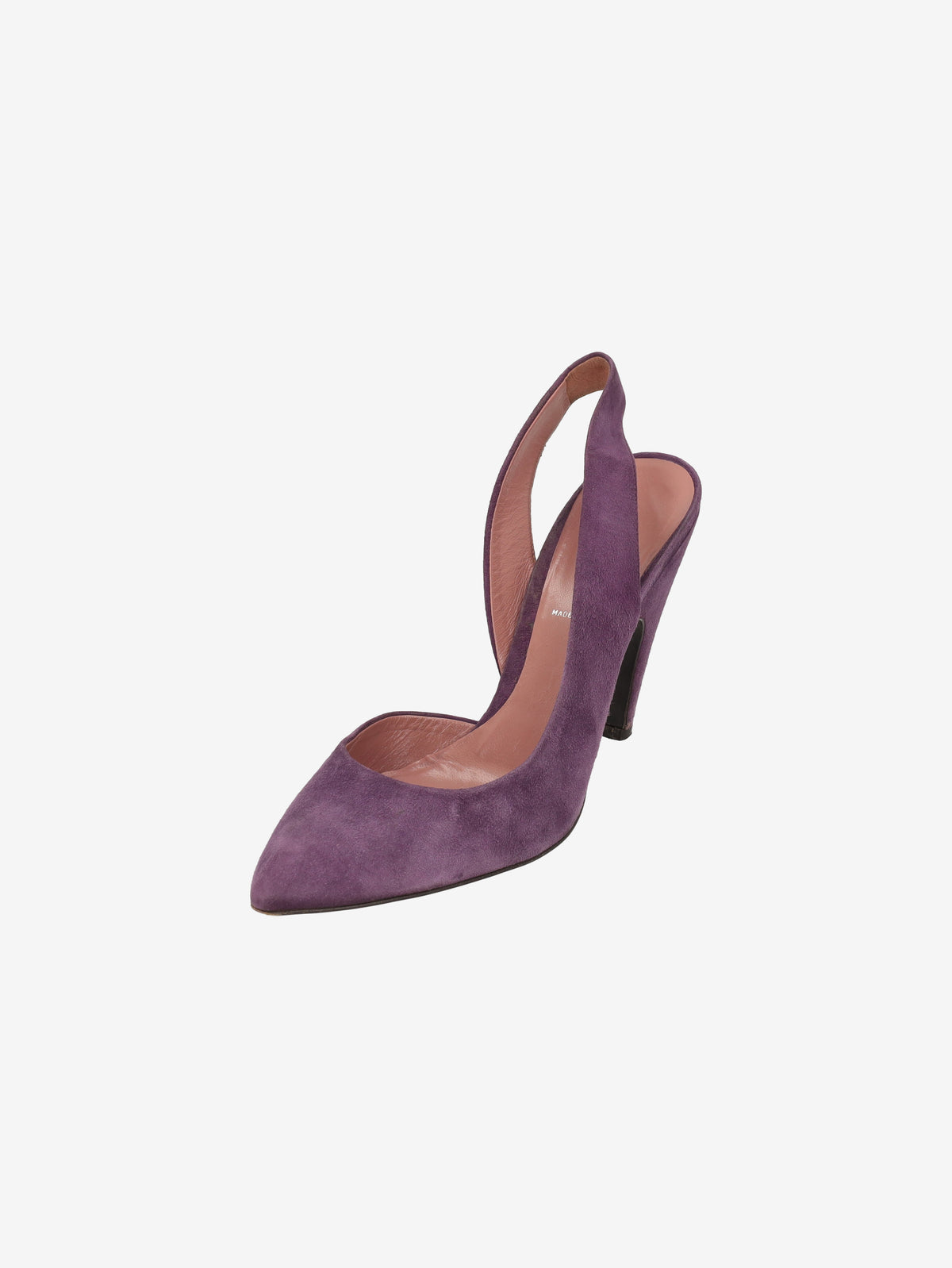 Miu Miu Purple Suede Pointed-Toe Heels W2926.48  Miu Miu 