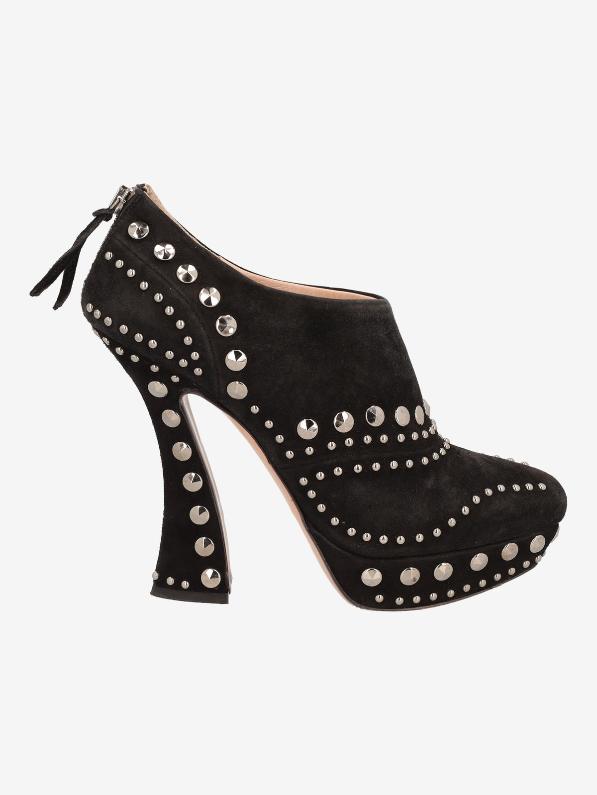 Miu Miu FW2012 Studded Platform Ankle Boots W6826.13  Miu Miu 