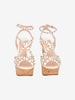 Miu Miu Studded Cork Wedge Sandals W6826.14  Miu Miu 