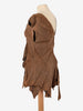 Issey Miyake Brown Suede Set DM10043112  Issey Miyake 