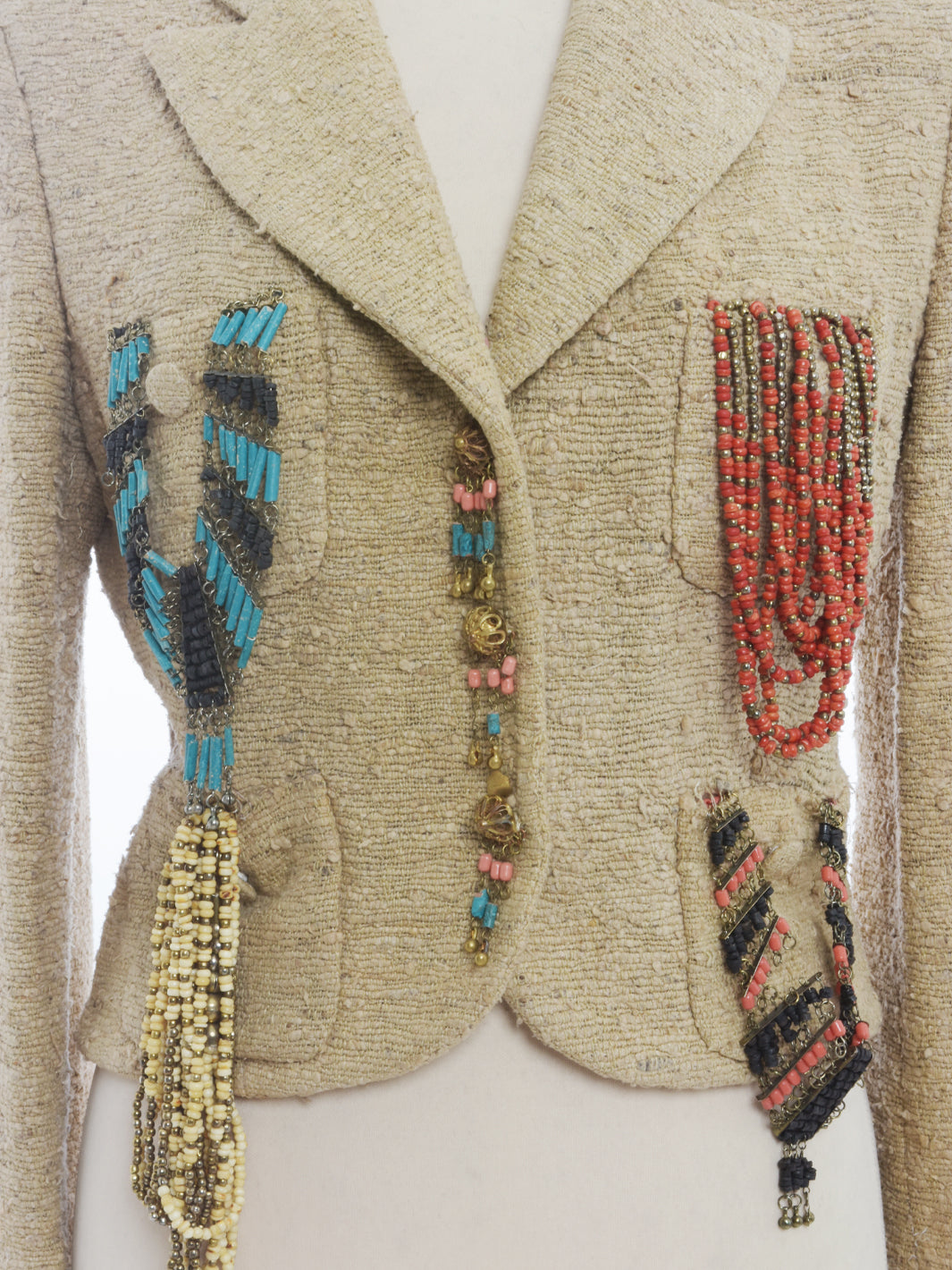 Moschino Couture Blazer With Pendants Decorations - 90s