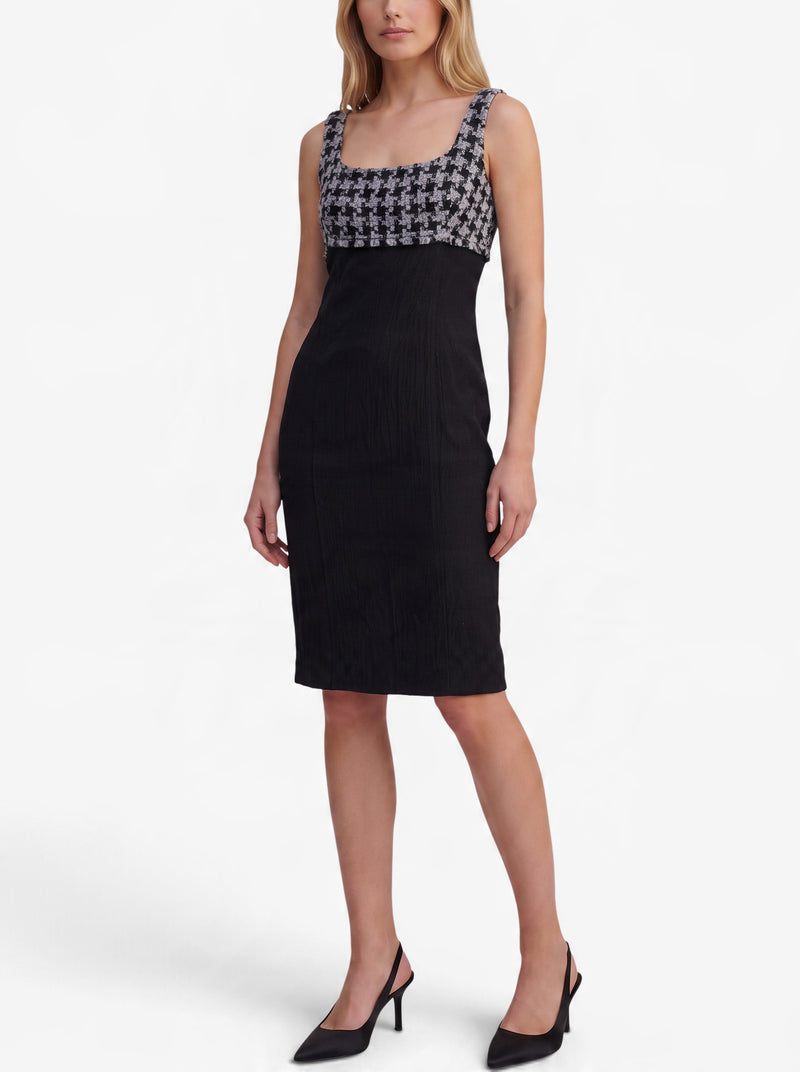 Moschino Cheap and Chic Vintage Tweed-Effect Midi Dress W191026.11  Moschino 