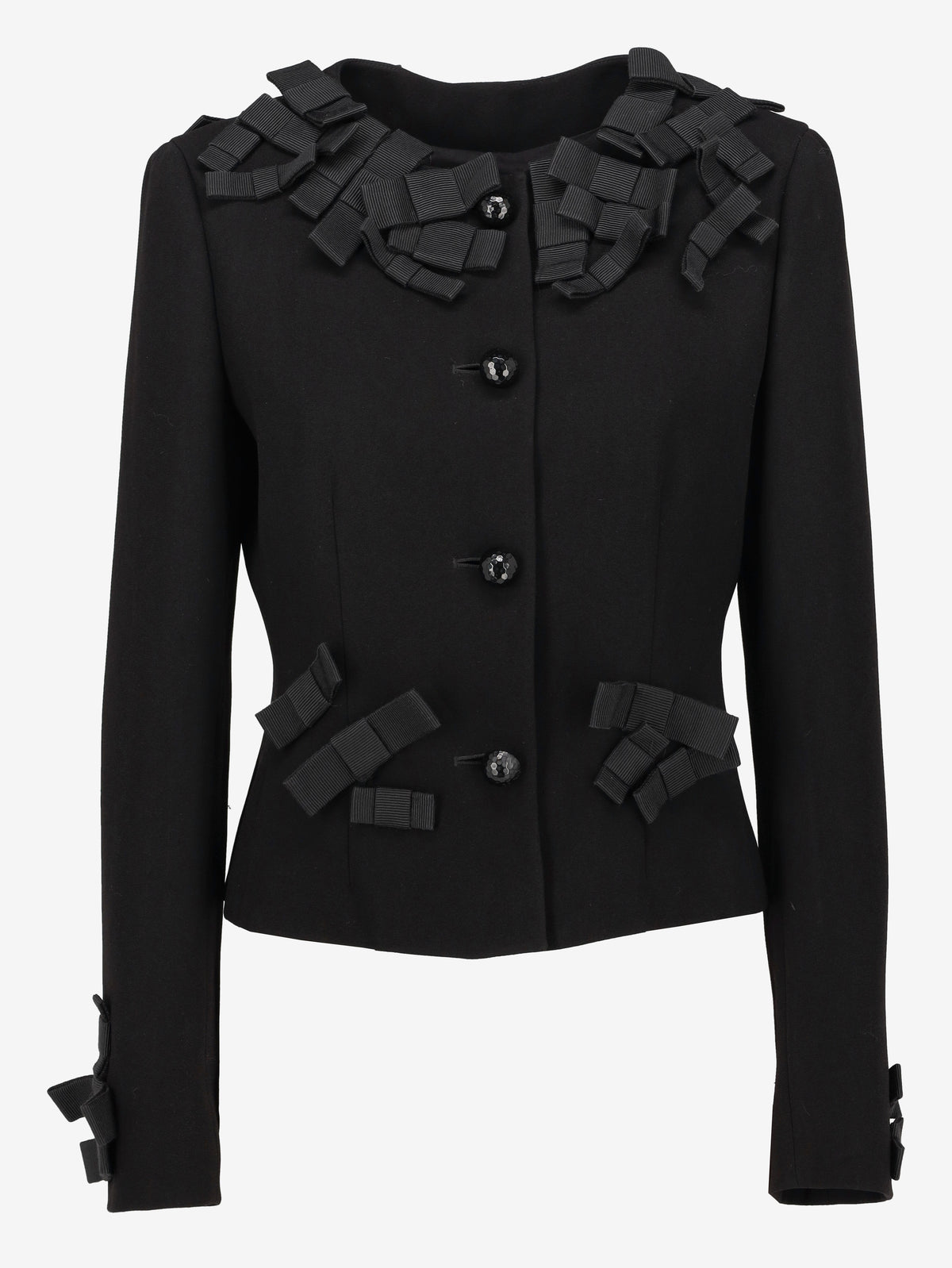 Moschino Cheap and Chic Black Bow-Detail Blazer W191026.19  Moschino 