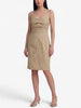 Moschino Cheap and Chic Beige Cotton Midi Dress W191026.27  Moschino 