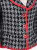 Moschino Cheap and Chic Cropped Wool-Blend Check Jacket W191026.28  Moschino 