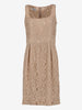 Moschino Cheap and Chic Beige Floral Lace Midi Dress W191026.30  Moschino 