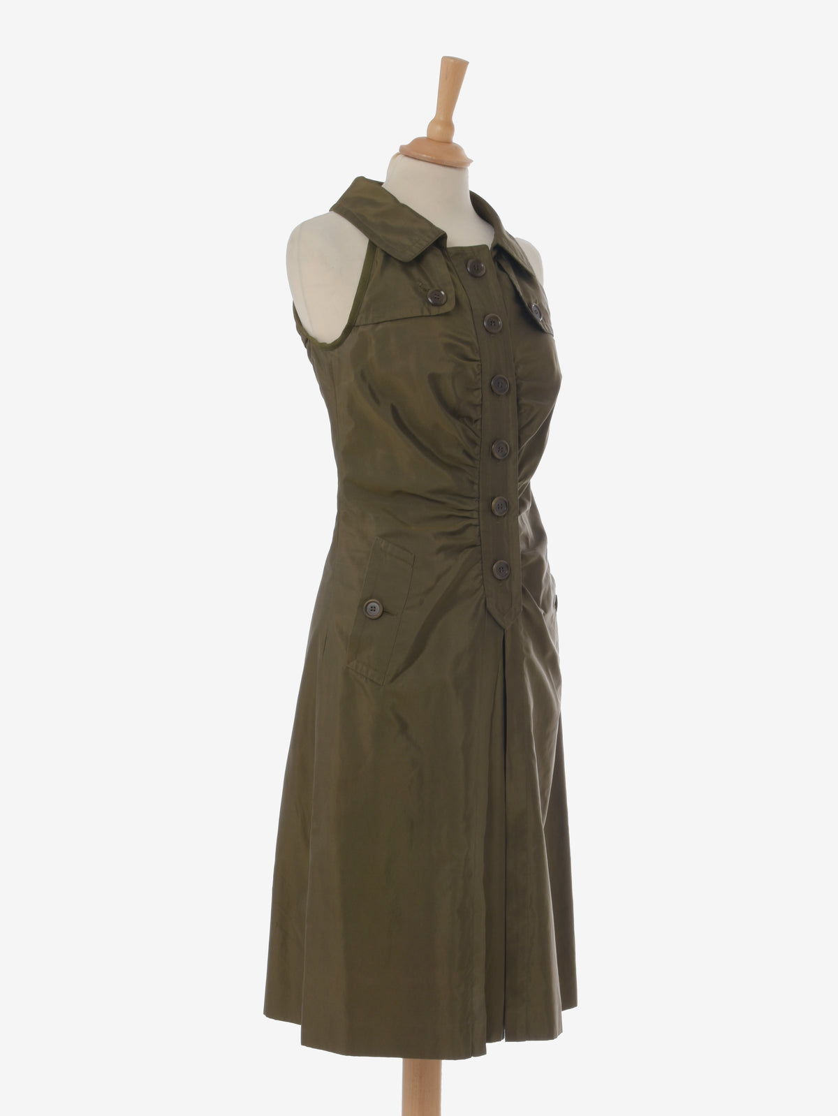 Moschino Military Green Midi Dress