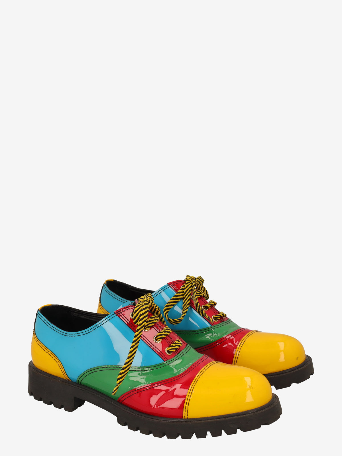 Moschino Patchwork Patent Leather Derby Shoes WCV250819.12  Moschino 