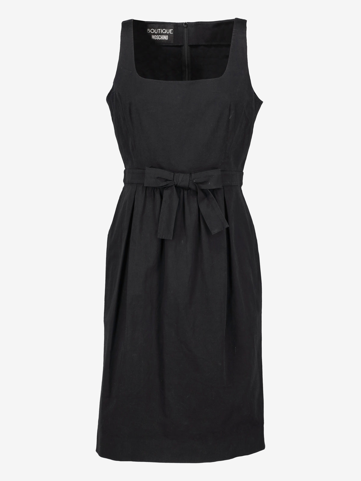 Moschino Boutique Black Midi Dress with Bow Detail W191026.25  Moschino Boutique 