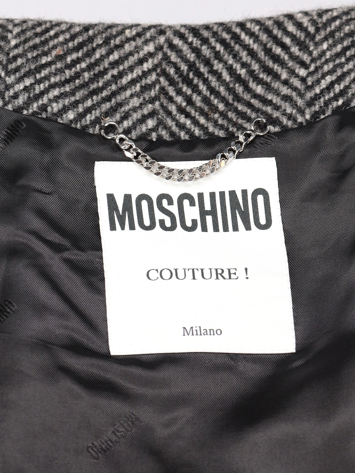 Moschino Embroidered Wool Belted Coat CVM26.22.56  Moschino Couture 