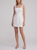 Mugler Vintage White Geometric Cotton Mini Dress W140926.2  Mugler 