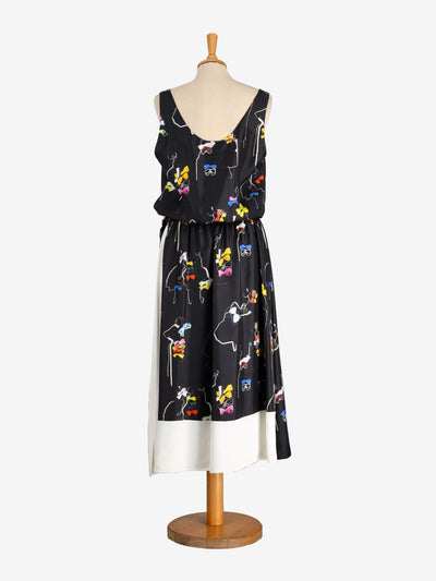 N°21 Patterned Silk Midi Dress - 00s