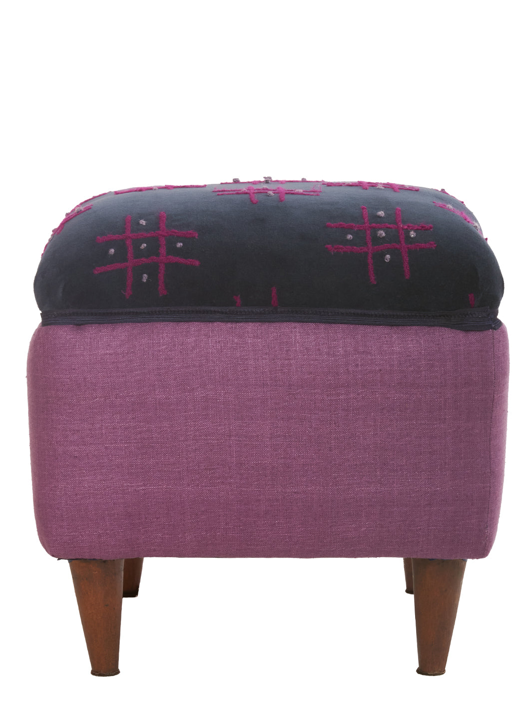 1960s upholstered pouf