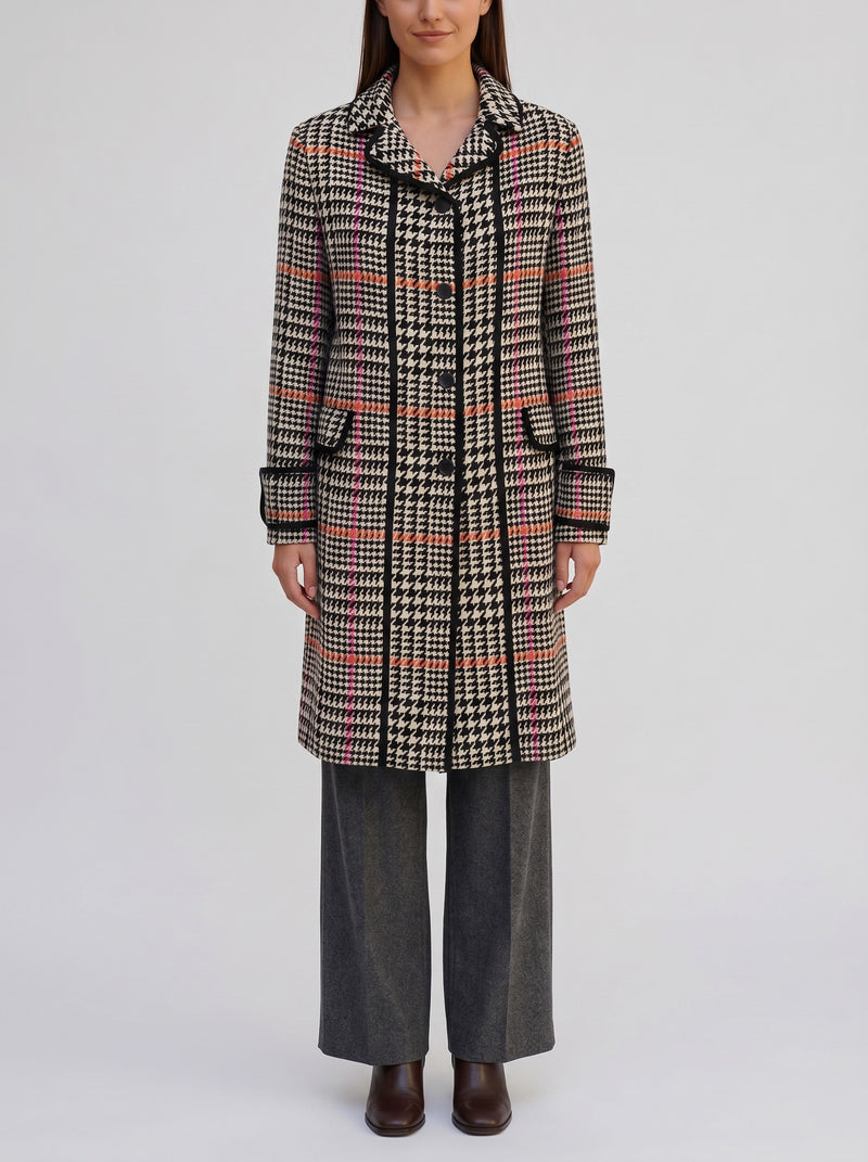 Pennyblack English-Style Patterned Coat CVM26.22.7  Vintage 