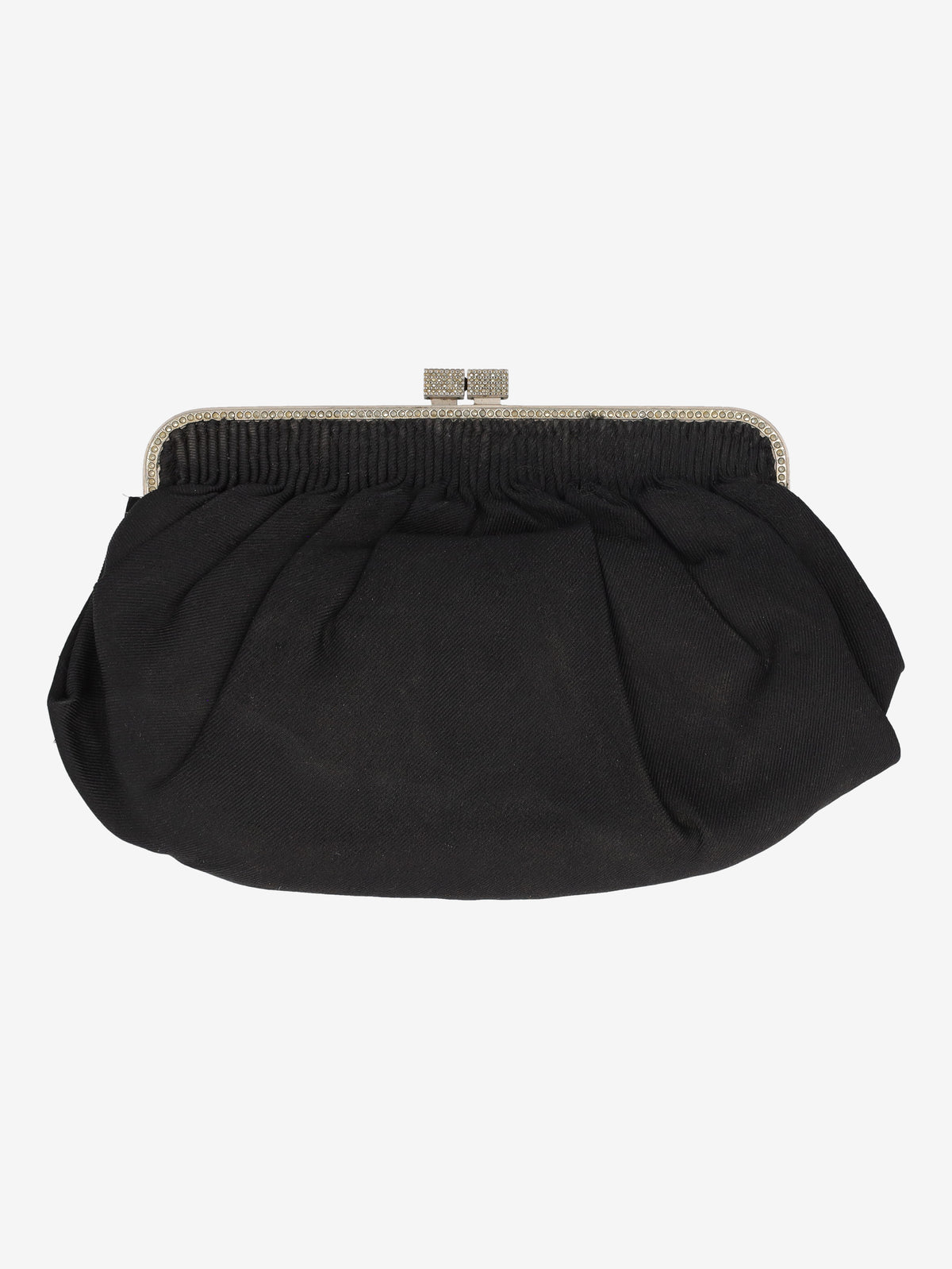 Pirovano Black Cotton Evening Clutch W150626.37  Vintage 