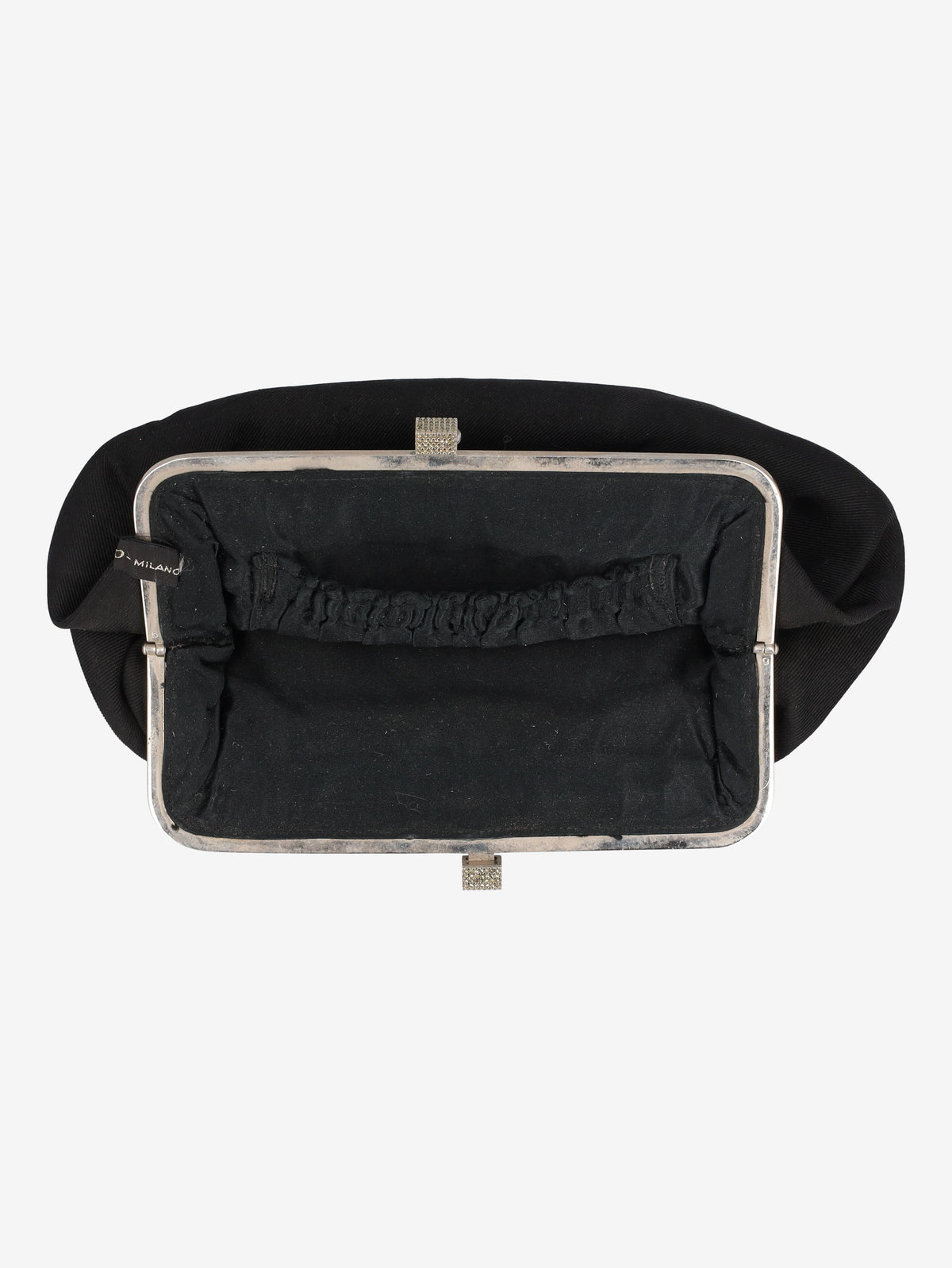 Pirovano Black Cotton Evening Clutch W150626.37  Vintage 