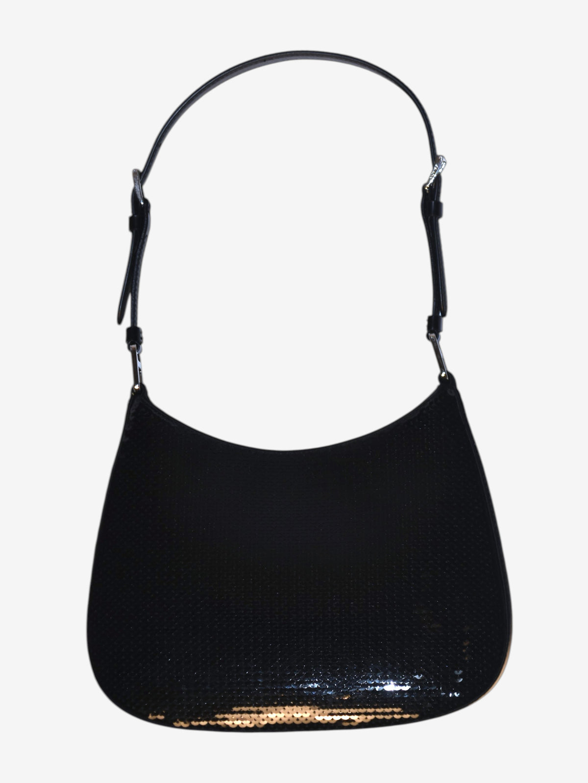 Vintage Prada Paillettes Shoulder Bag with White Front Logo MR20112025.16  Prada 