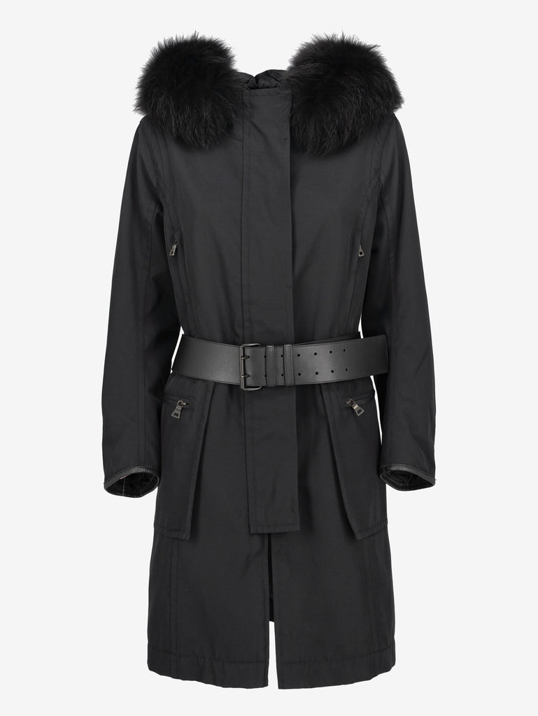 Prada Long Parka with Fur Hood MR22526.17  Prada 