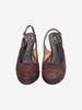 Prada Brown Suede Slingback Heels W191026.3  Prada 