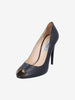 Prada Classic Black Leather Peep-Toe Pumps W191026.4  Prada 