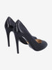 Prada Classic Black Leather Peep-Toe Pumps W191026.4  Prada 