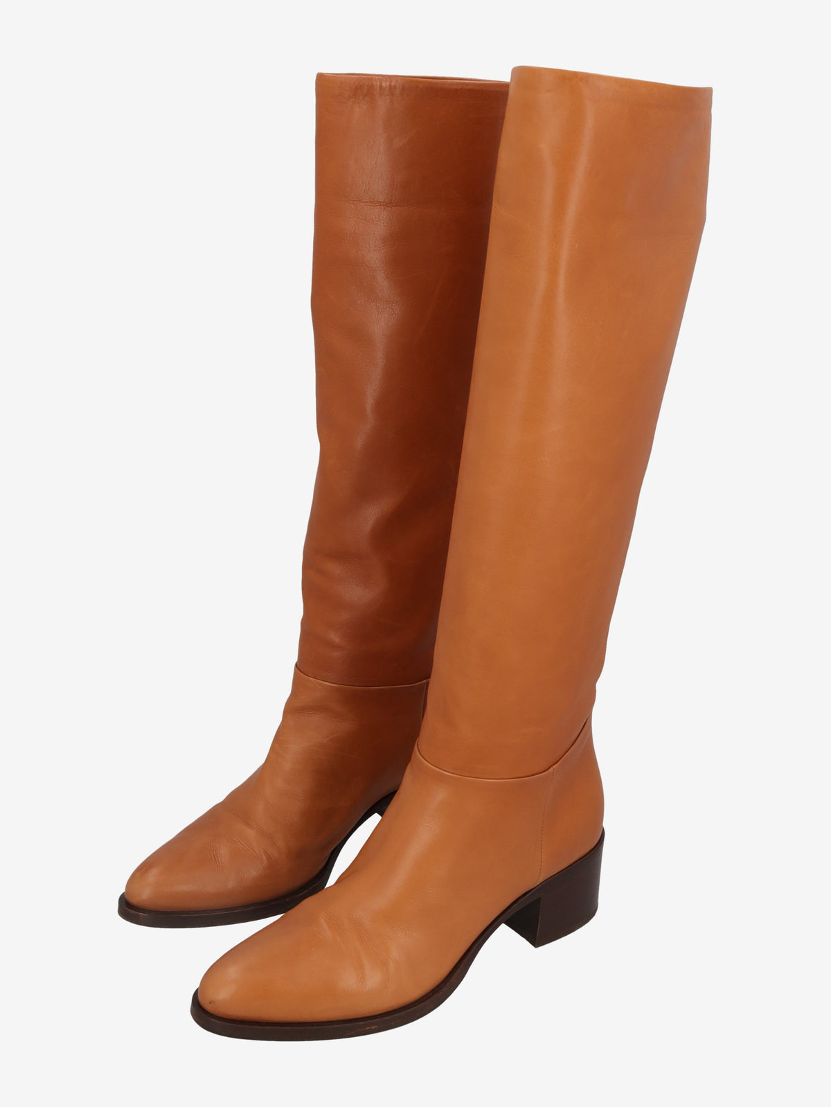 Prada Brown Leather Equestrian Boots W29092026.10  Prada 