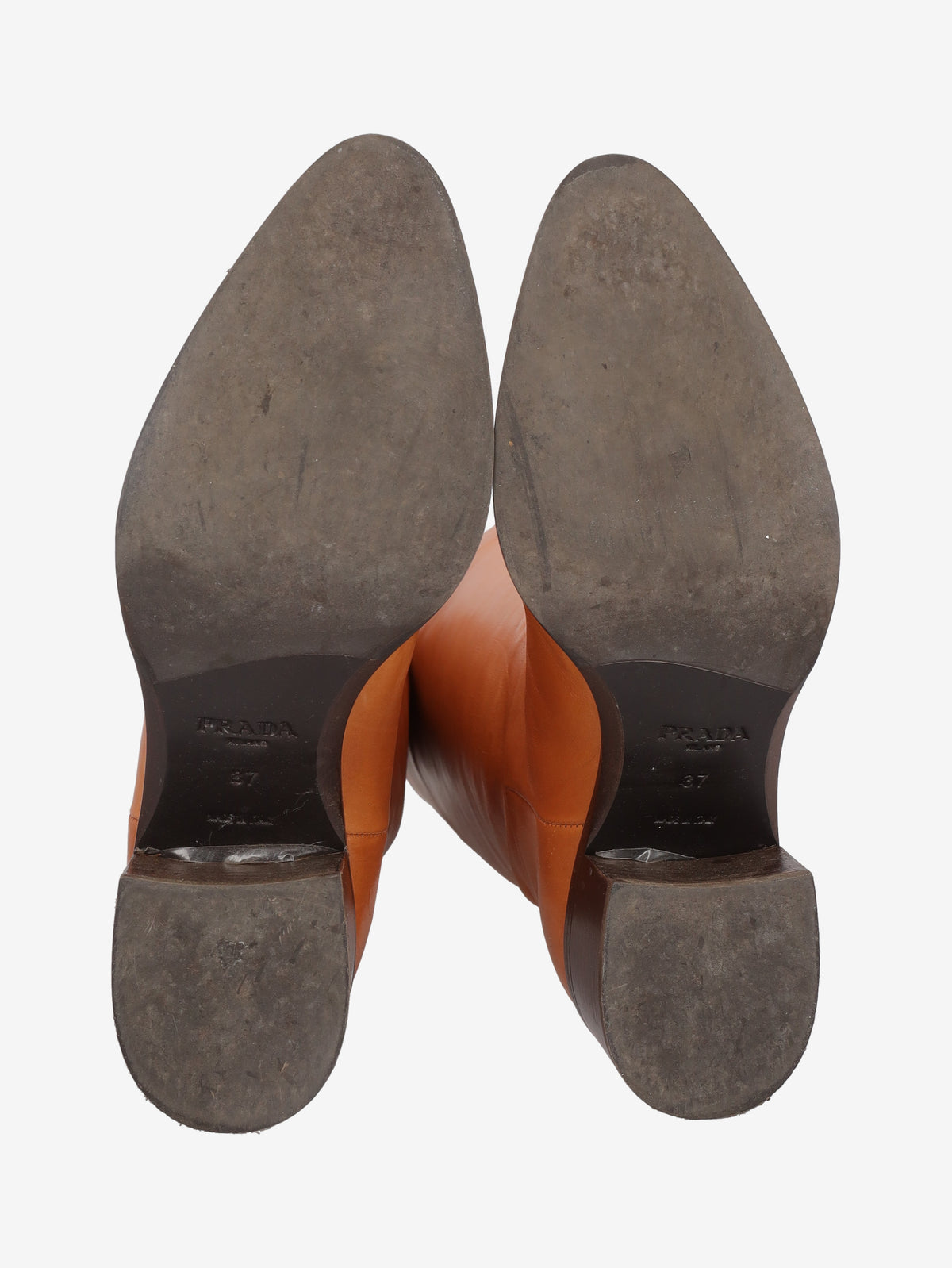 Prada Brown Leather Equestrian Boots W29092026.10  Prada 