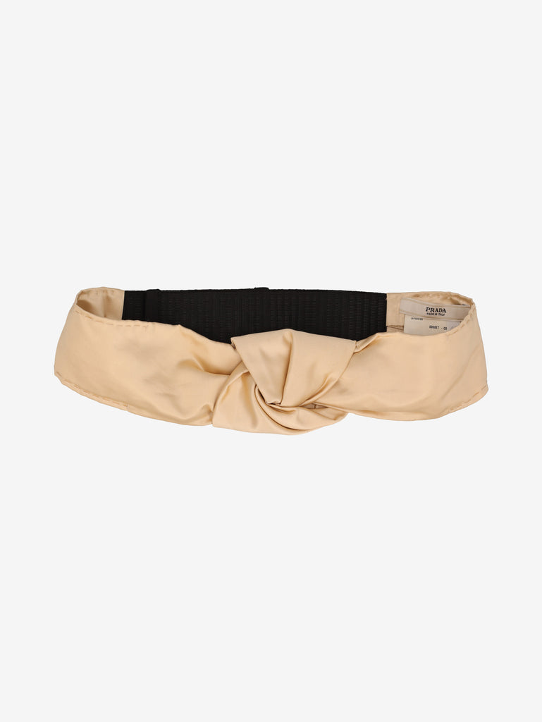 Prada Ivory Silk Knot Belt W2926.38  Prada 